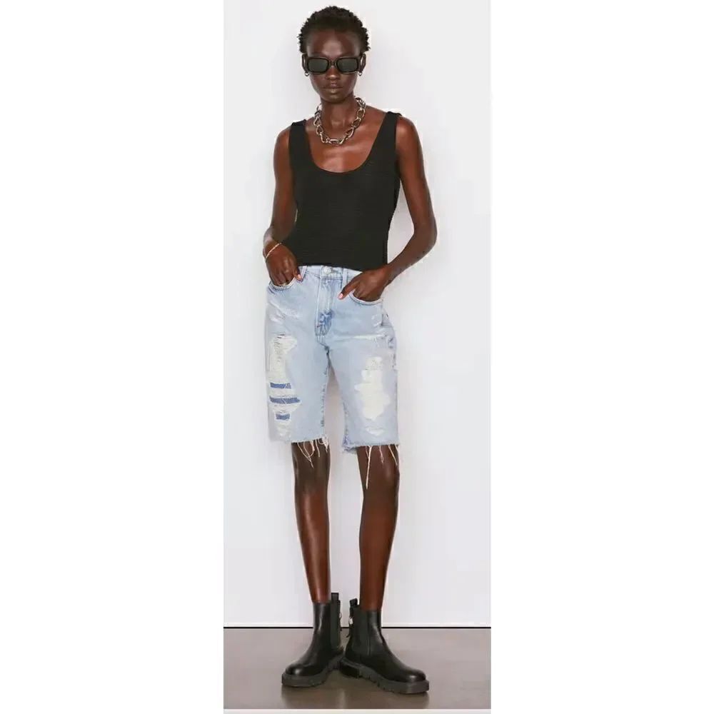 Frame Black Crochet Tank Top NWT Size Medium